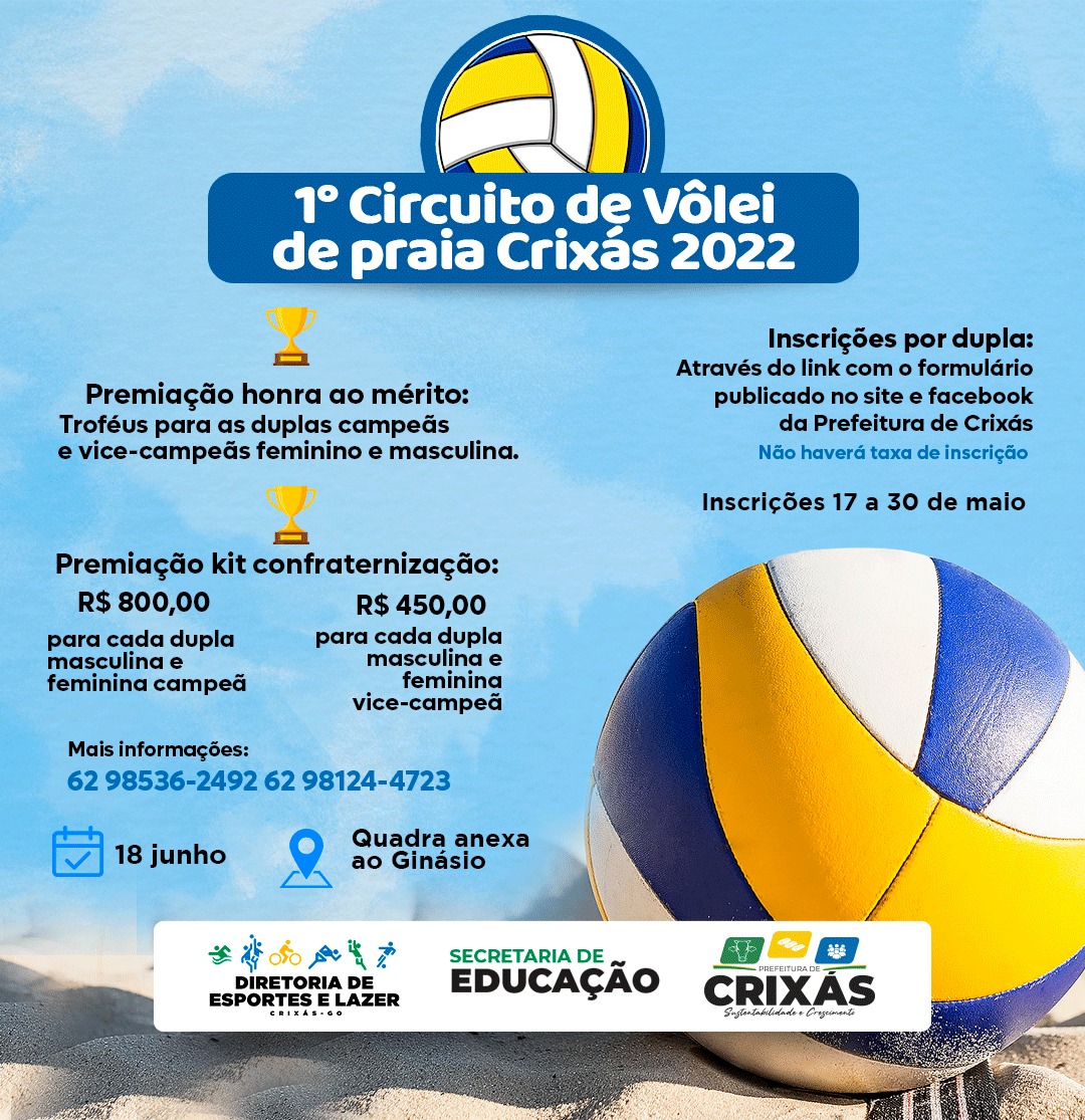 PDV de Rosário vai ao pódio em torneio de vôlei na região central